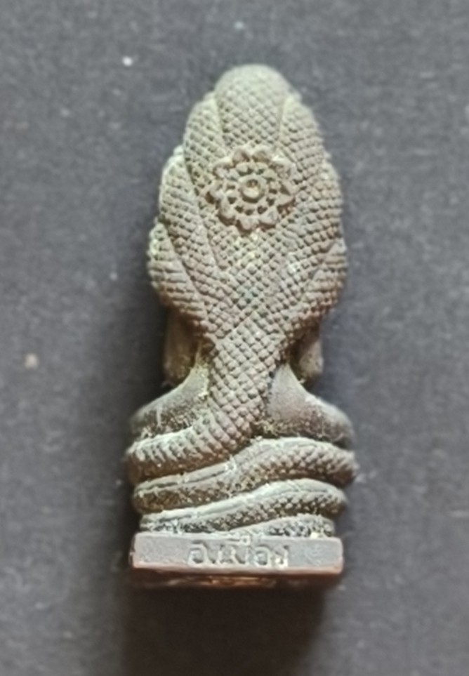 The Naga's coiled body serving as the Buddha's throne or pedestal